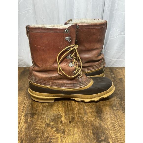 CHIPPEWA USA VTG Mens Gorp Core Waterproof Duck Leather Boots 23540 Sz 9 - Picture 12 of 16